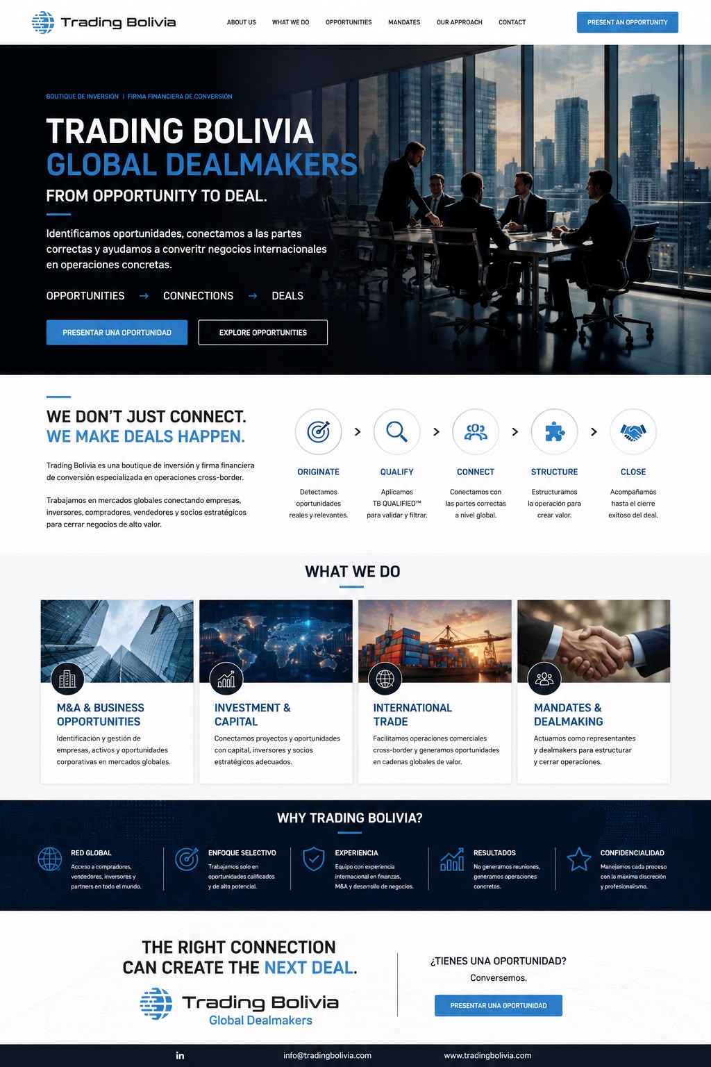 Trading Bolivia - Global Dealmakers